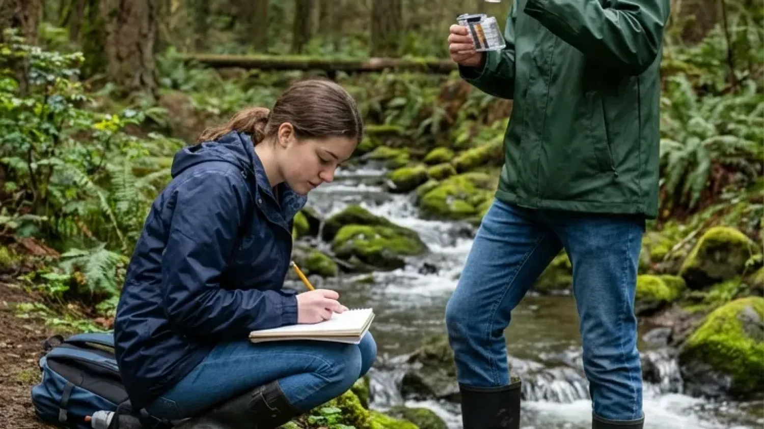 Students Conducting Water Quality Testing