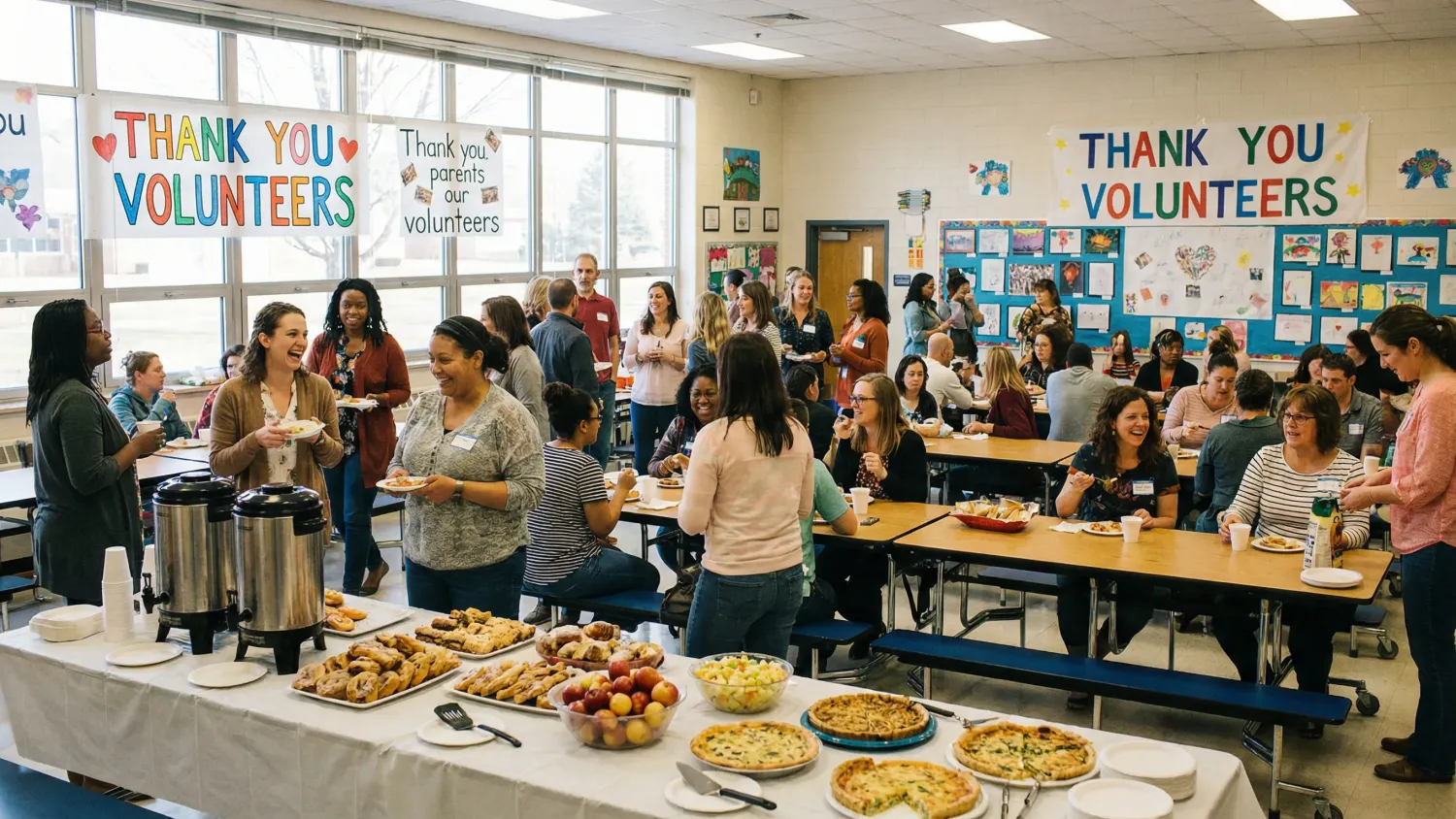 Volunteer appreciation breakfast at Meridian School