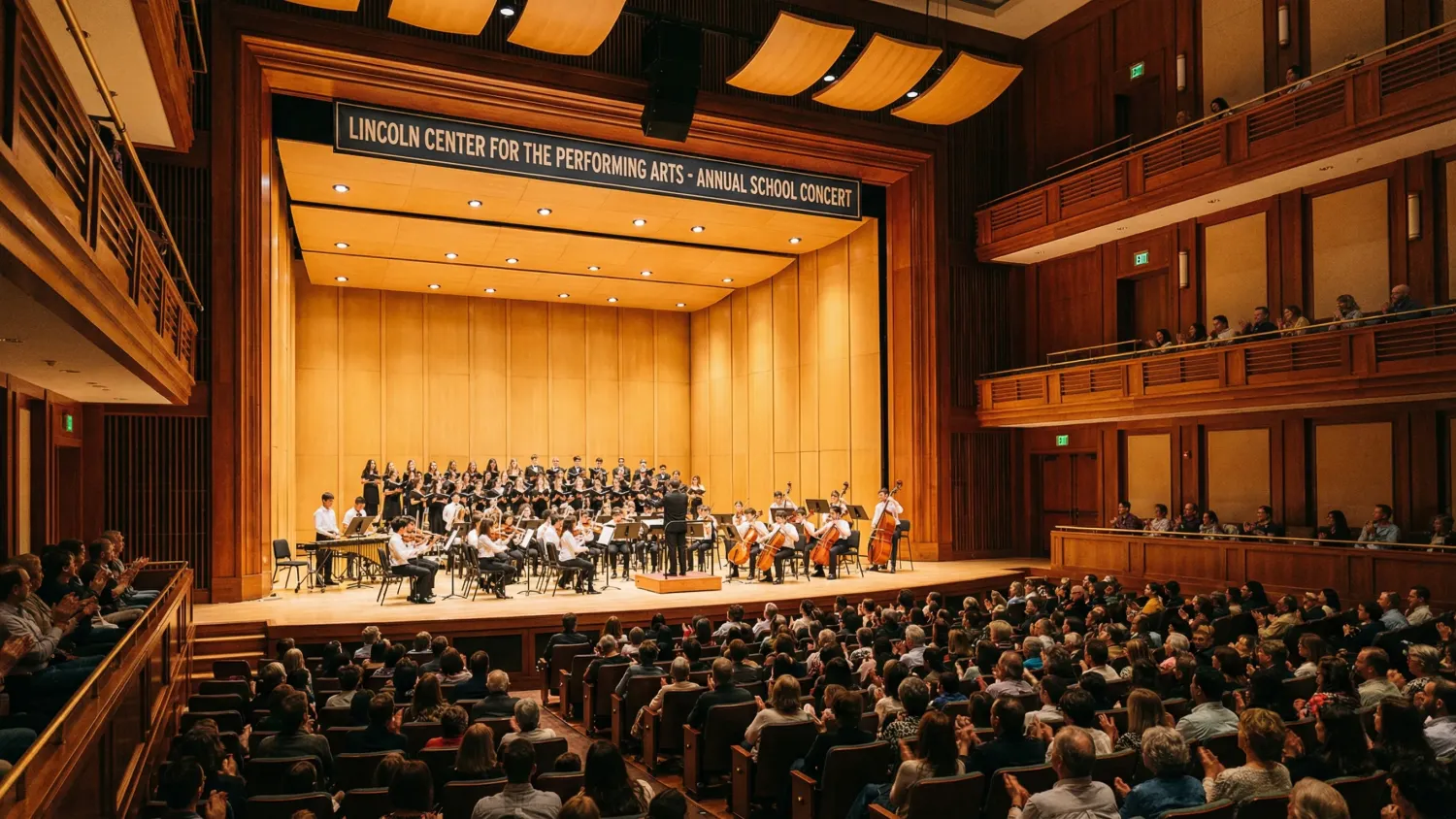Students performing at Meridian School Spring Concert